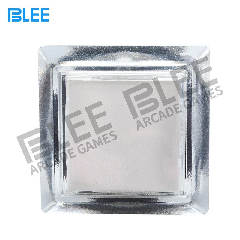 BLEE-Transparent square arcade game button with LED-2