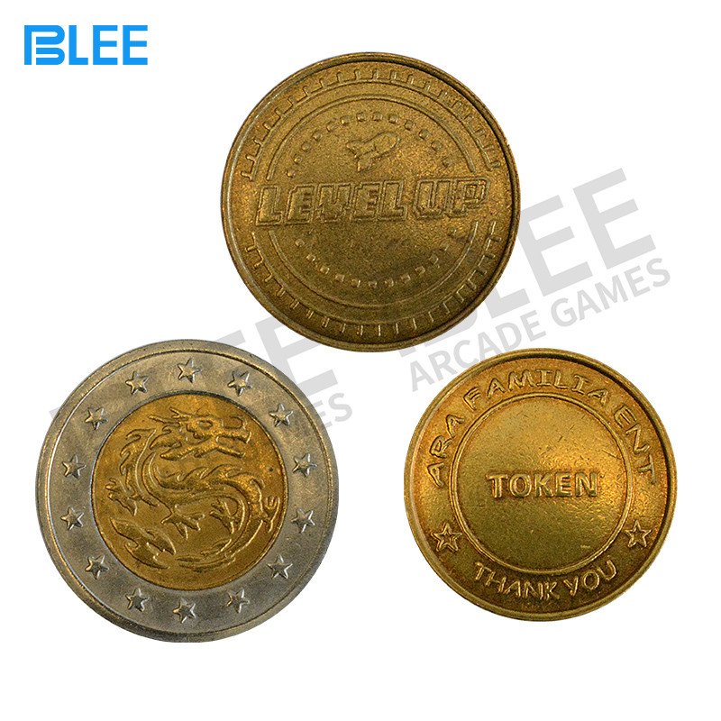 BLEE-Custom Logo Stainless Steel Brass Arcade Token-1