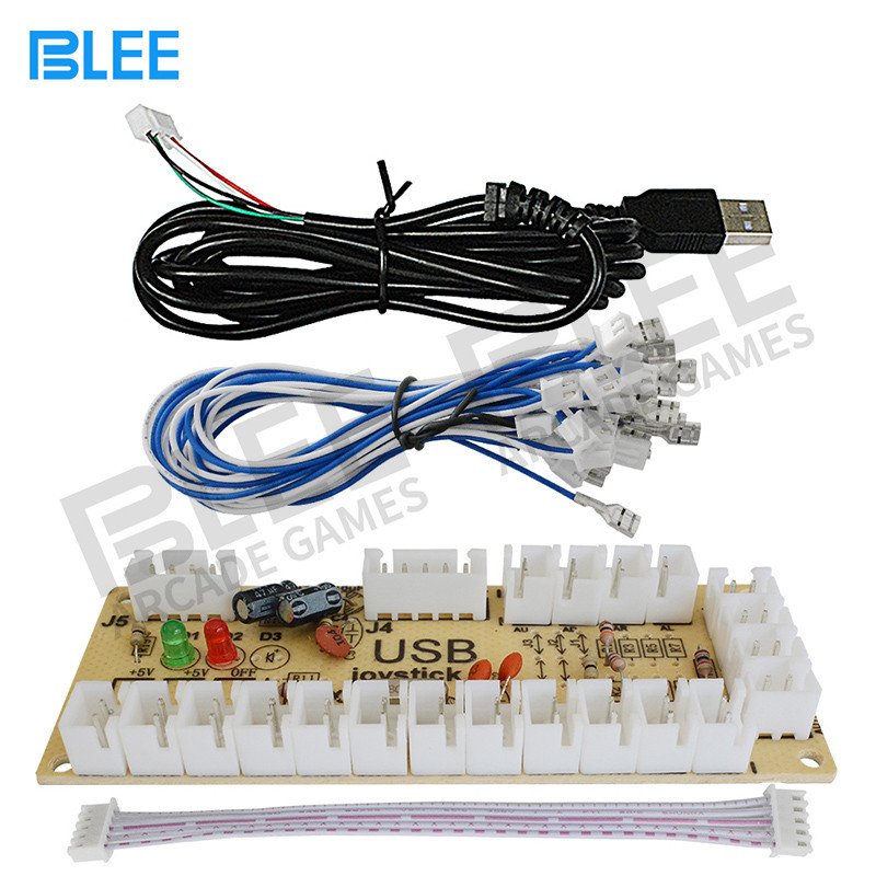 BLEE-Arcade Buttons Kit, 2 Players Led Arcade Cabinet Kit With Usb-3