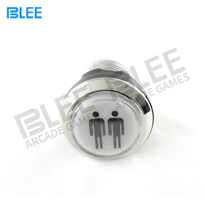 BLEE-Arcade Push Buttons | 2 Players Silver Plated Led Illuminated-3