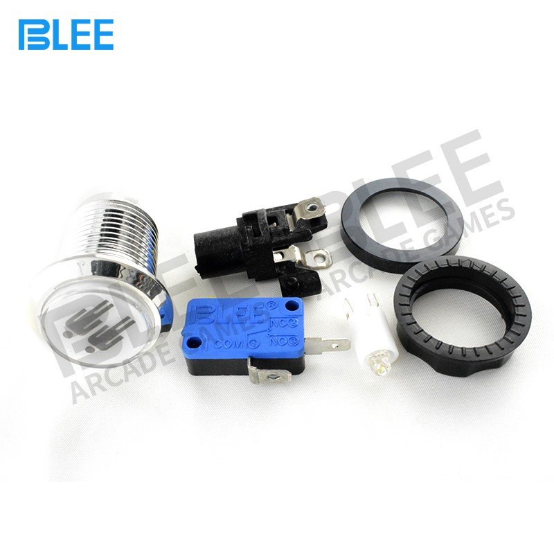 BLEE-High-quality Arcade Joystick Buttons | 2 Players Chrome Plated-3