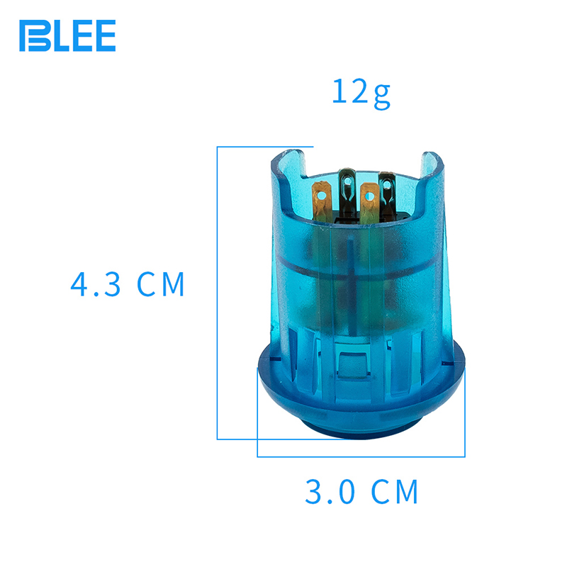 product-30mm wholesale waterproof arcade button LED illuminated plastic push button switch-BLEE-img