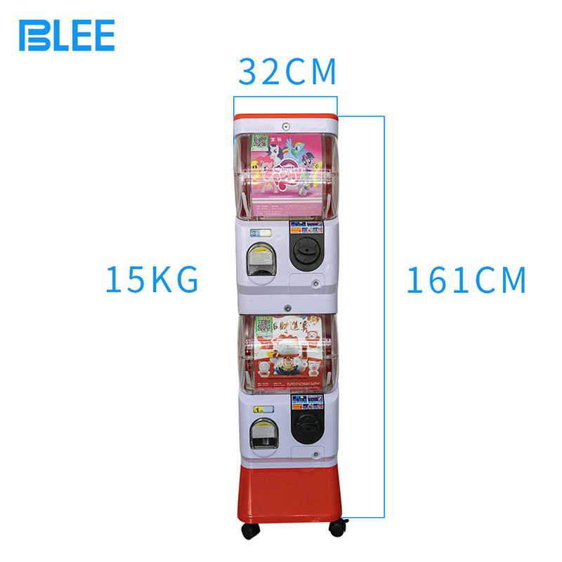product-Double Layer Scan Code Coin Operated Plastic Gift Twist Egg Push Prize Vending Kids Gashapon