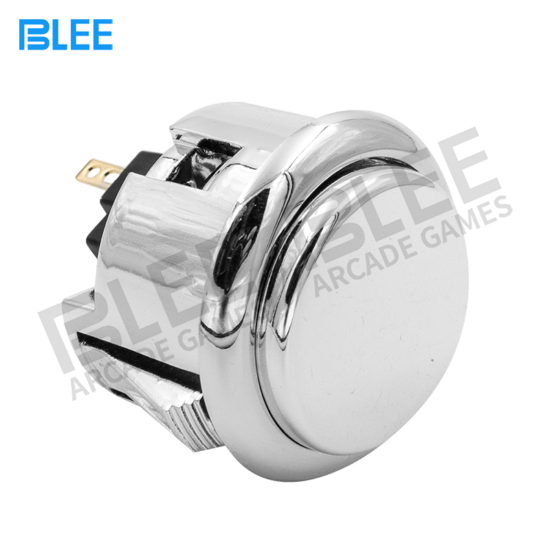 product-Switch Button 12V Plated push button game machine arcade for DIY Game parts Pause Start-BLEE