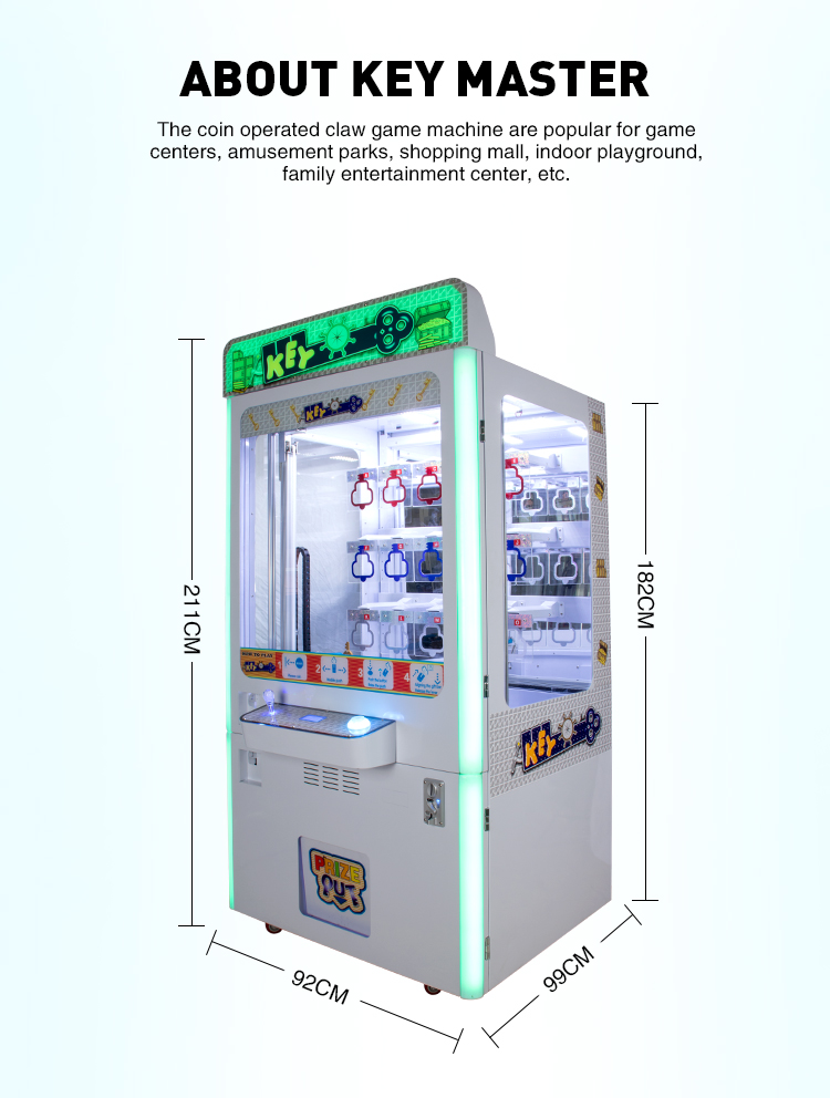 coin acceptor key master game machine