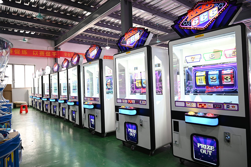 Mini 666 Machine Coin Operated Lucky 666 Lottery Ticket Game Machine Lucky Spin Prize ...