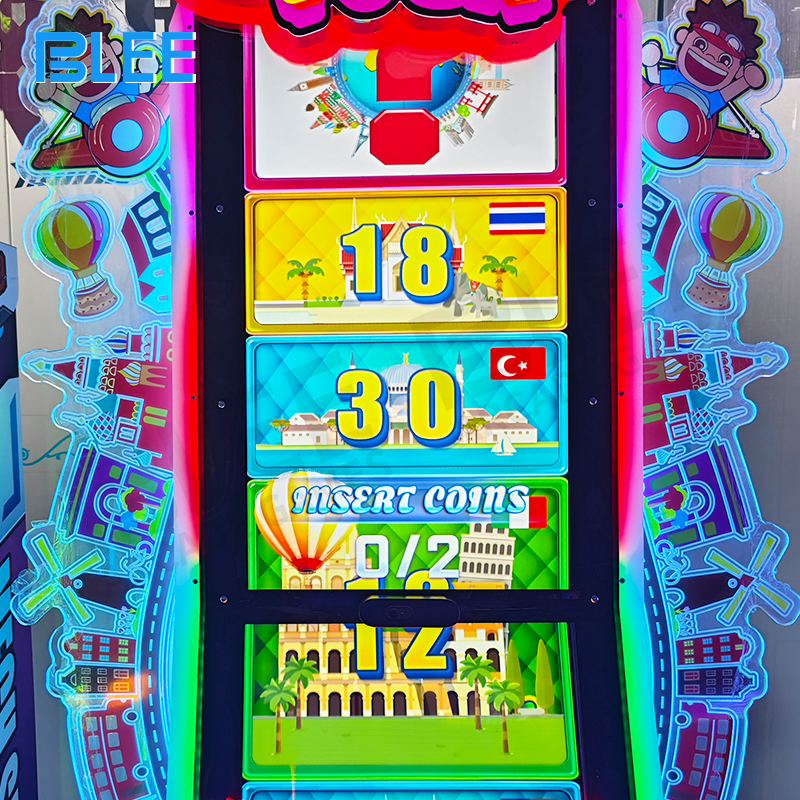 Group of players exploring different global destinations together