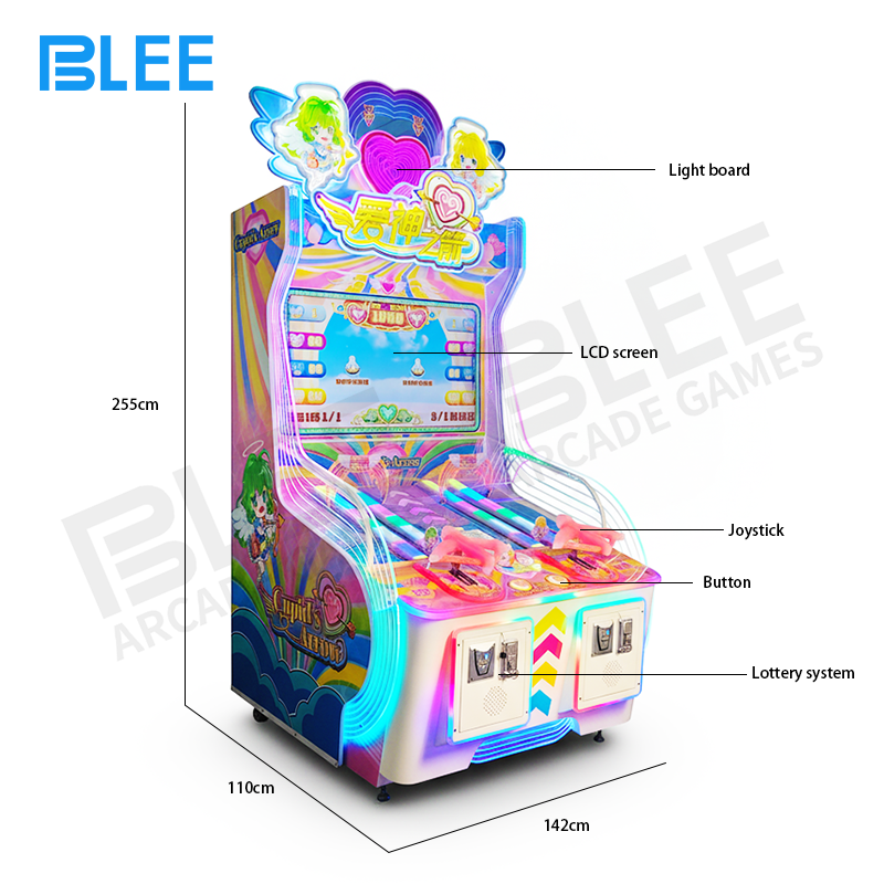 Player holding interactive bow controller aiming at in-game targets