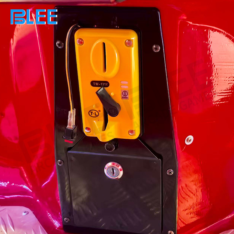 Front view of BLEE Interstellar Police Elevating Aircraft in vibrant red fiberglass finish