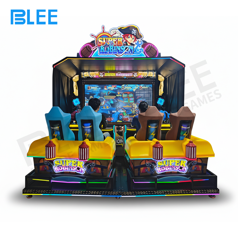 BLEE Super Robinson Massive 100-inch display showing immersive racing gameplay