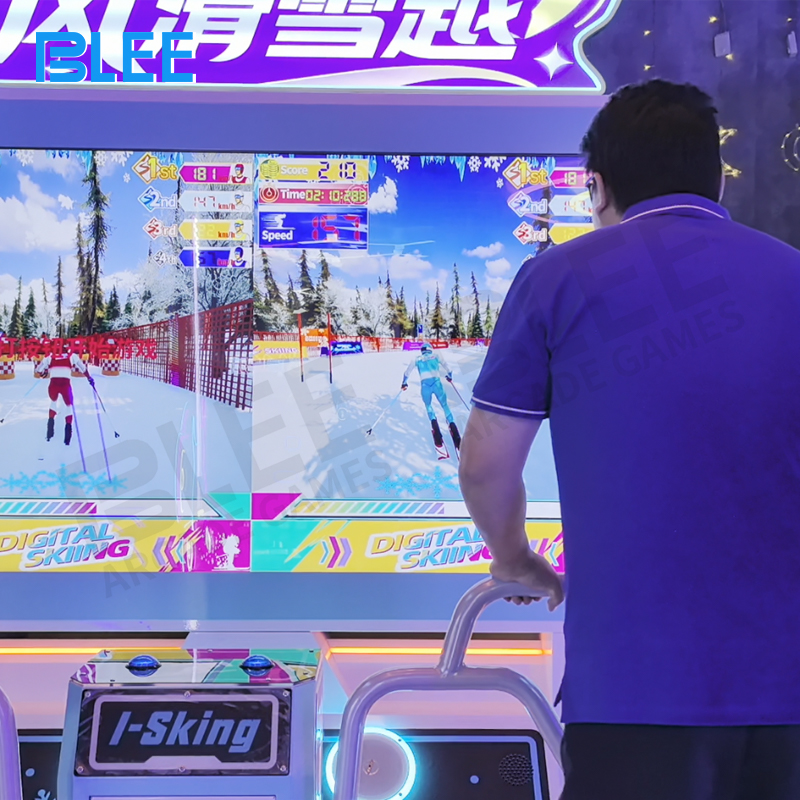 Performance dashboard displaying real-time speed, distance to finish, and collision counts