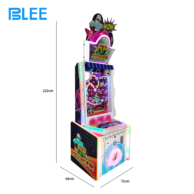 Detailed view of progressive lighting interface showing staged light activation and rescue mission scoring system