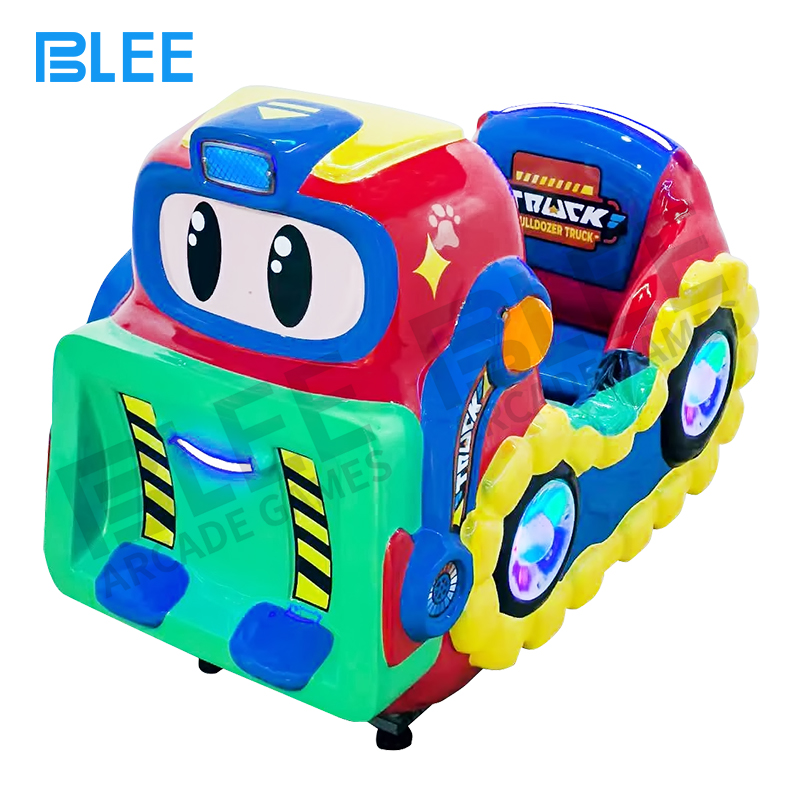 FEC children's equipment Installation in construction-themed play area with complementary decor and safety flooring