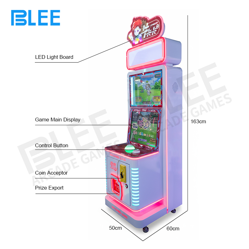 Child operating the intuitive control panel of the card dispenser