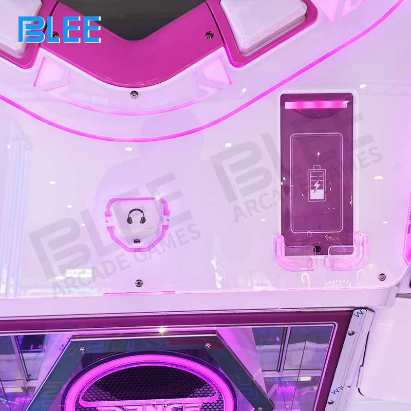 Pink and white color scheme with contemporary aesthetic design