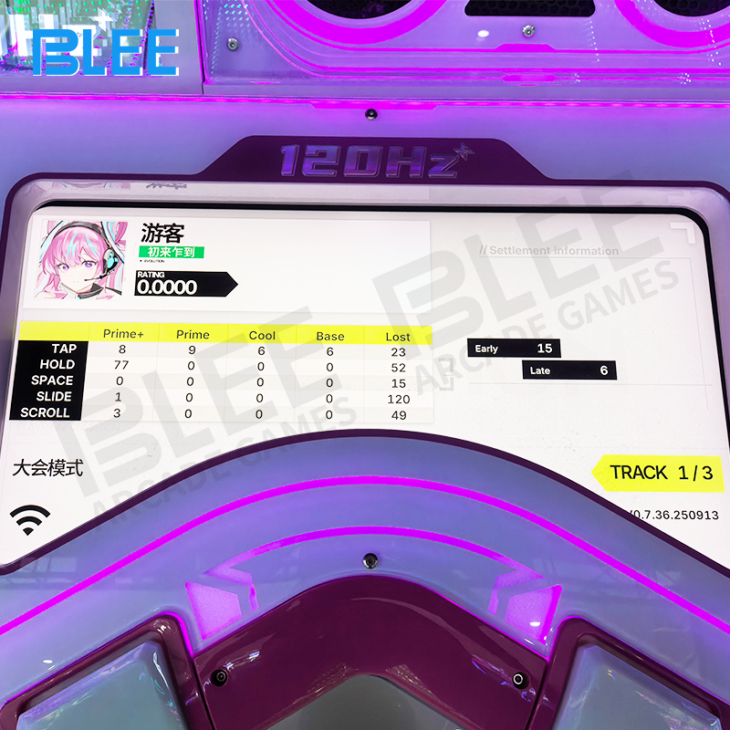 Player demonstrating combined button and touchscreen dance techniques