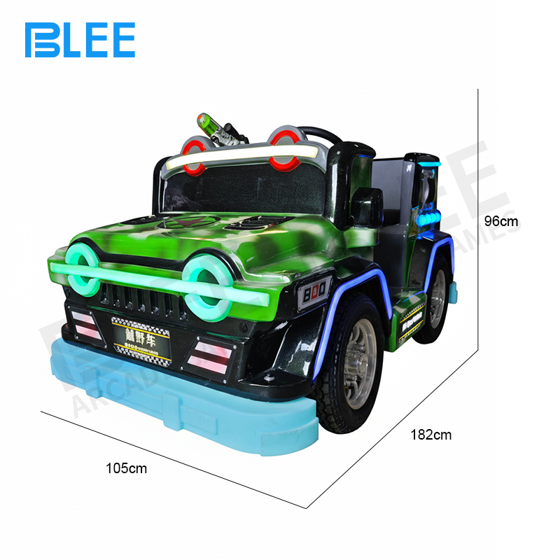 Complete presentation of BLEE Off-Roader Square Vehicle showcasing rugged all-terrain design with oversized wheels