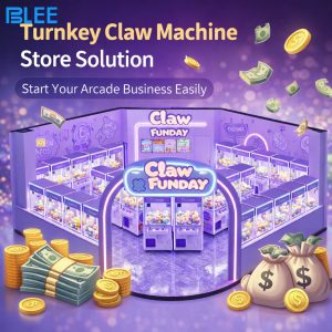 BLEE turnkey claw machine game center solution with layout design