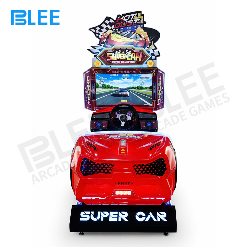 arcade racing simulator BLEE Super Racer simulator with 32-inch HD display and adjustable seat