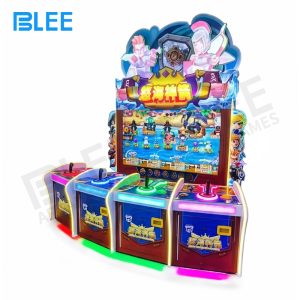 BLEE Ocean Fury Archery redemption game cabinet with vibrant fantasy artwork.