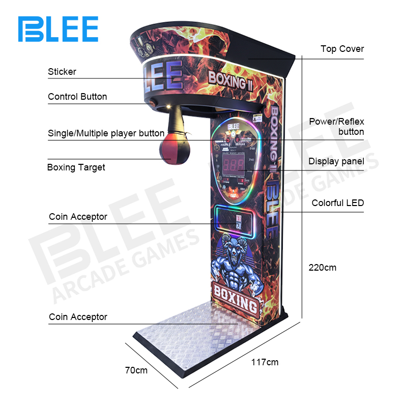 Digital display screen showing real-time punch force measurement in pounds/kilograms and score calculation
