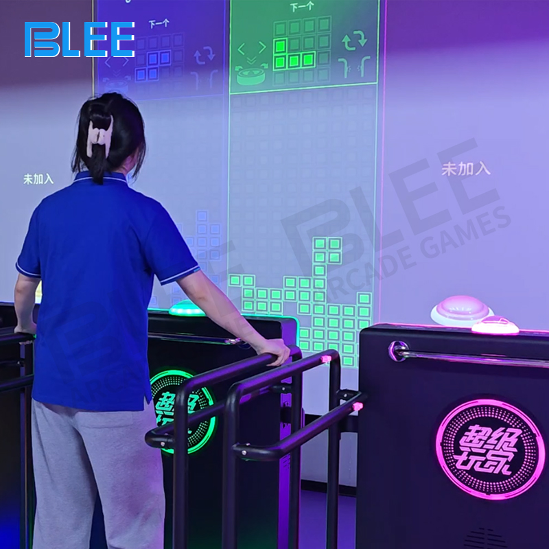 Multi-color lighting system creating dynamic visual atmosphere throughout gameplay