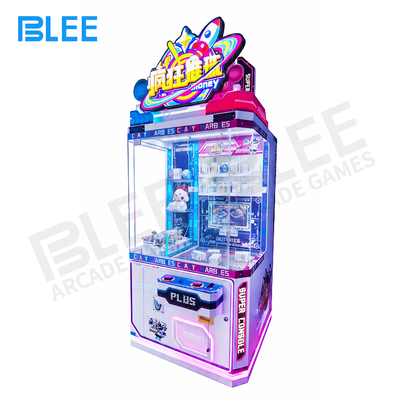 ball drop arcade BLEE Crazy Ball Pusher Single Station full cabinet view