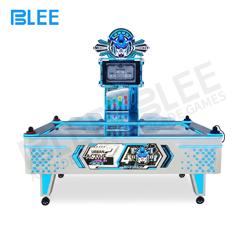 battle hockey system Front view of BLEE Mecha Hockey showcasing robotic-themed design with glowing LED accents and sturdy all-metal construction