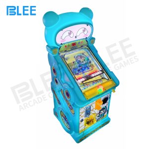 BLEE Pure Blue Cutie Marble Machine full cabinet view with solid blue finish