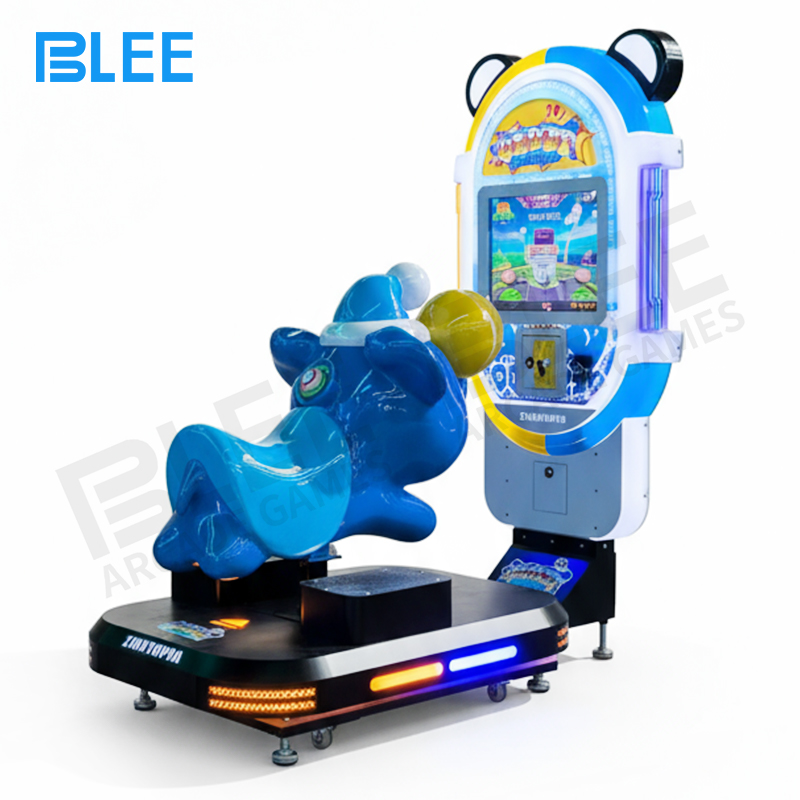 candy zoo kiddie ride Child operating the 10-inch touchscreen while enjoying the gentle rocking motion of the elephant ride