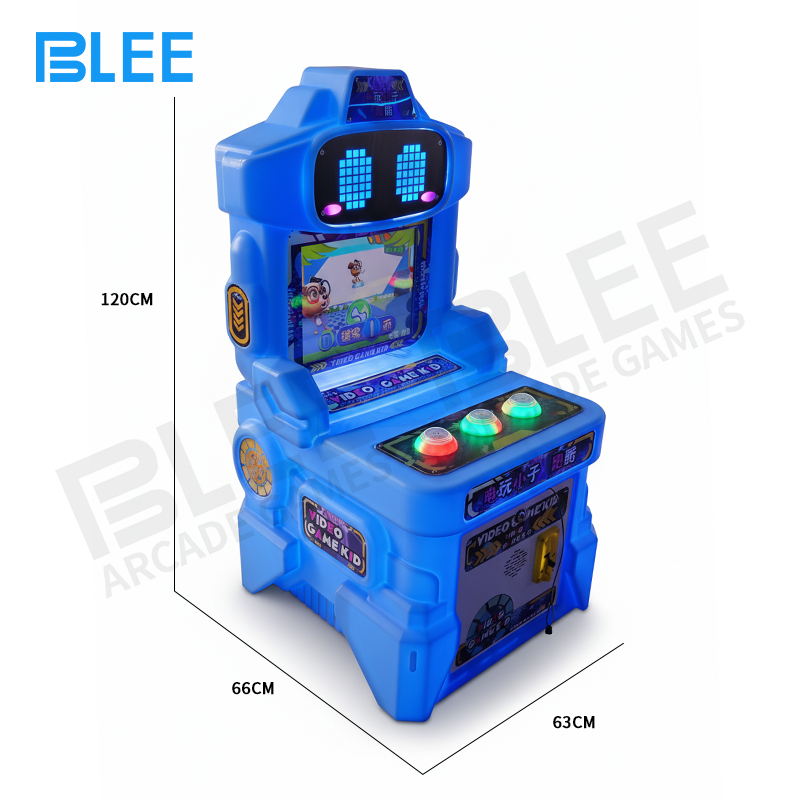 BLEE Speed Racer Pro full system view showing rotomolded cabinet with integrated lighting