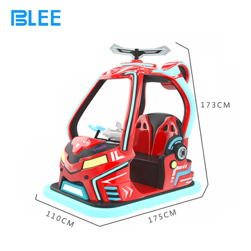 Close-up of interactive gun system demonstrating rotation mechanism and tactical controls