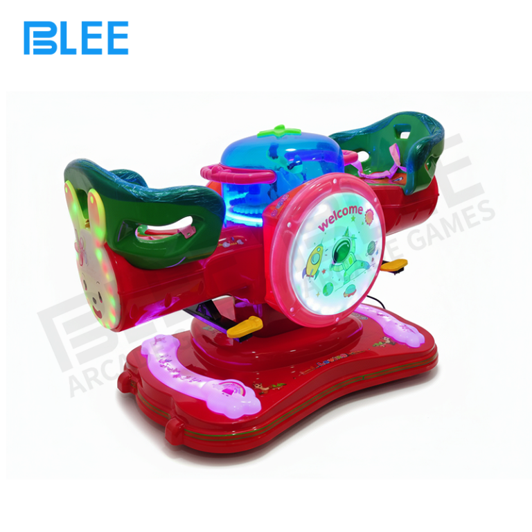 BLEE Twin White Rabbits Dual Bunny Rocking Ride Single Player Children ...