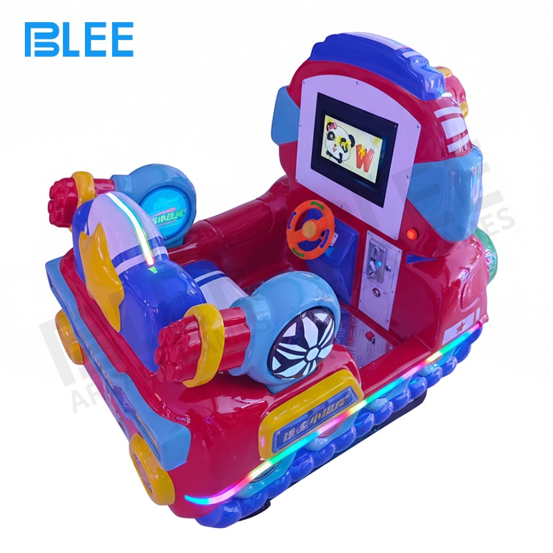 children's interactive ride Complete BLEE Mini Tank Commander (MP5 Edition) setup with premium glass fiber tank body