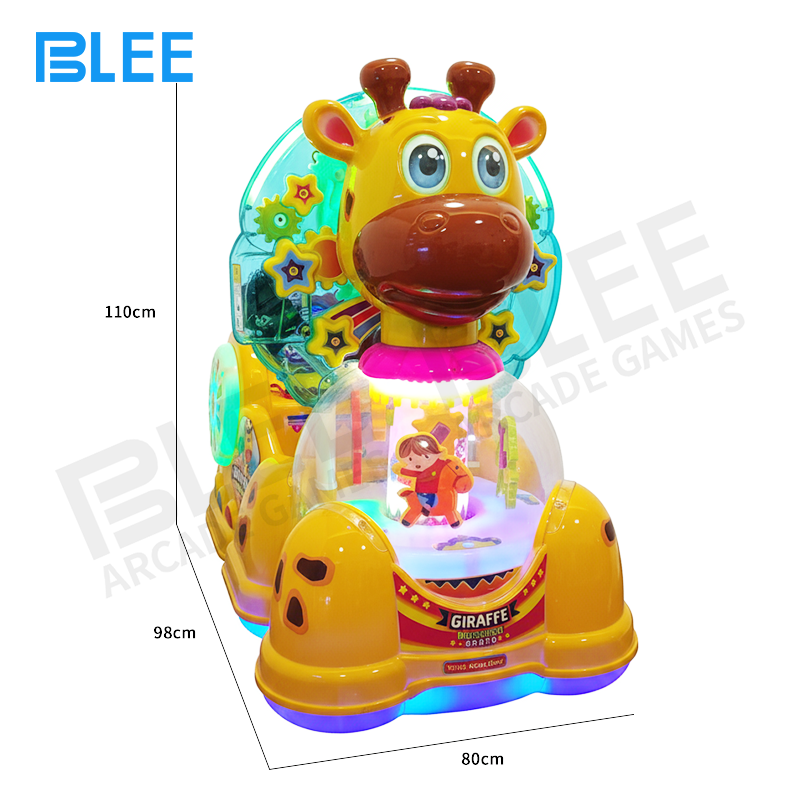 Side perspective showing the compact 98x80x110cm dimensions and graceful deer proportions