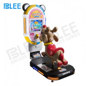 Front view of BLEE Candy Animal City Little Deer showcasing premium glass fiber construction with adorable deer design and integrated 10-inch LCD screen
