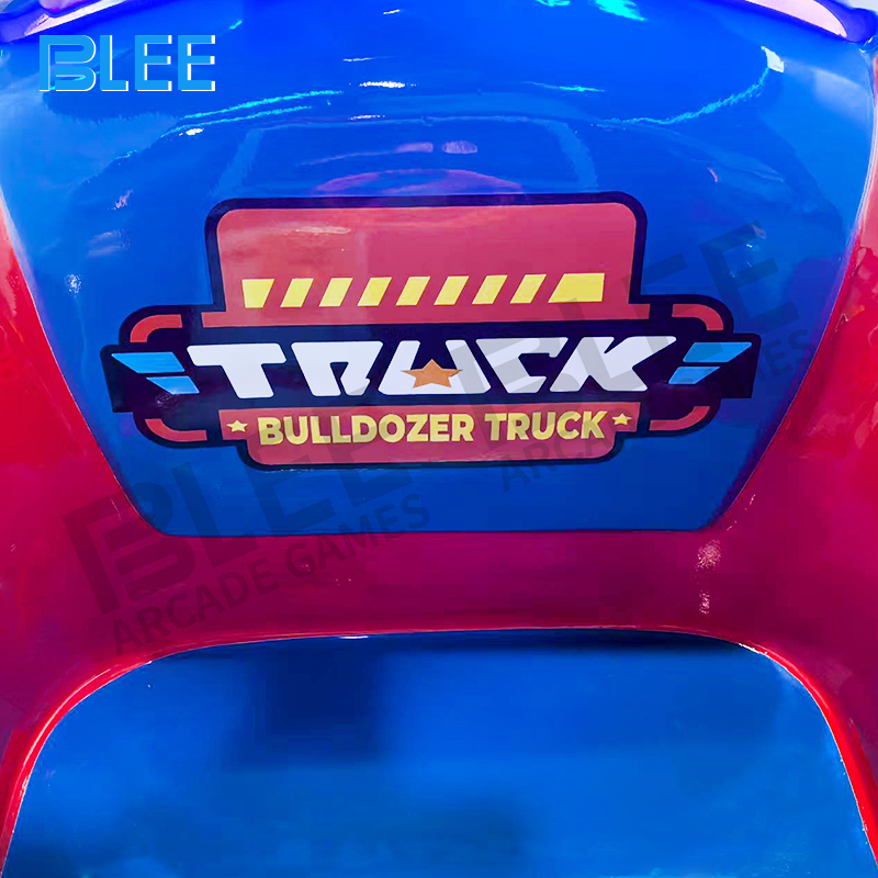 Overhead view displaying the complete ride structure with safety features and entry/exit points