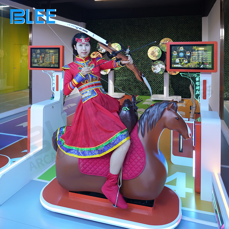 High-quality fiberglass rocking horses with authentic saddle detailing and smooth rocking mechanism