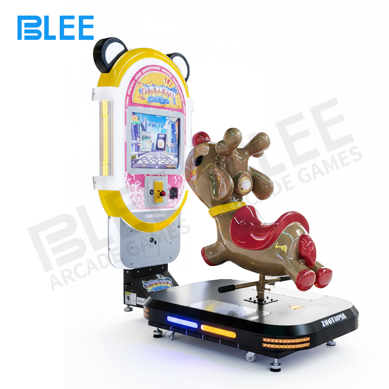 deer kiddie ride Child engaged with the interactive screen while experiencing gentle rocking motion on the deer ride