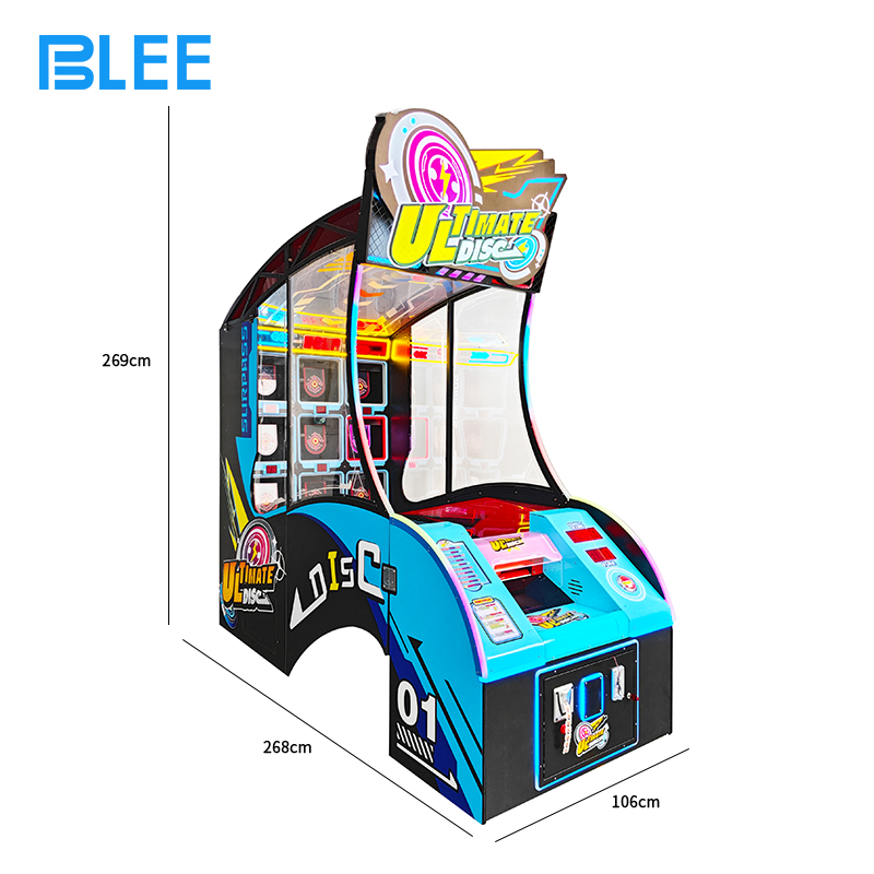 Multiple players participating in simultaneous disc throwing challenges during peak entertainment hours