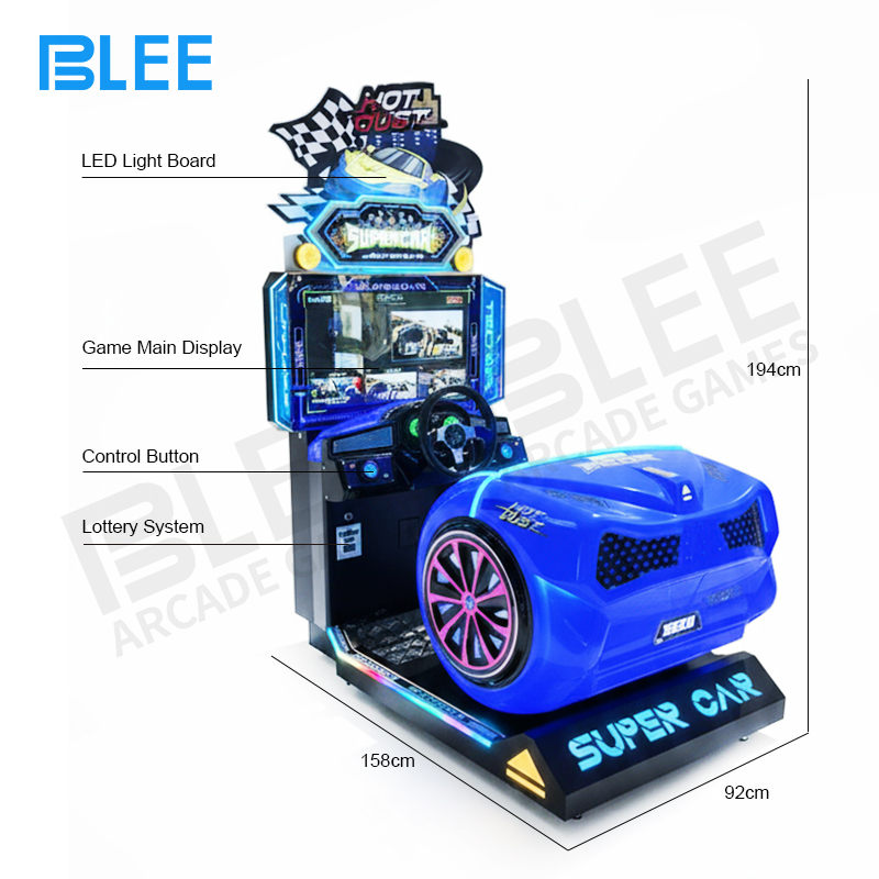 Premium blue exterior with high-gloss finish and racing decals