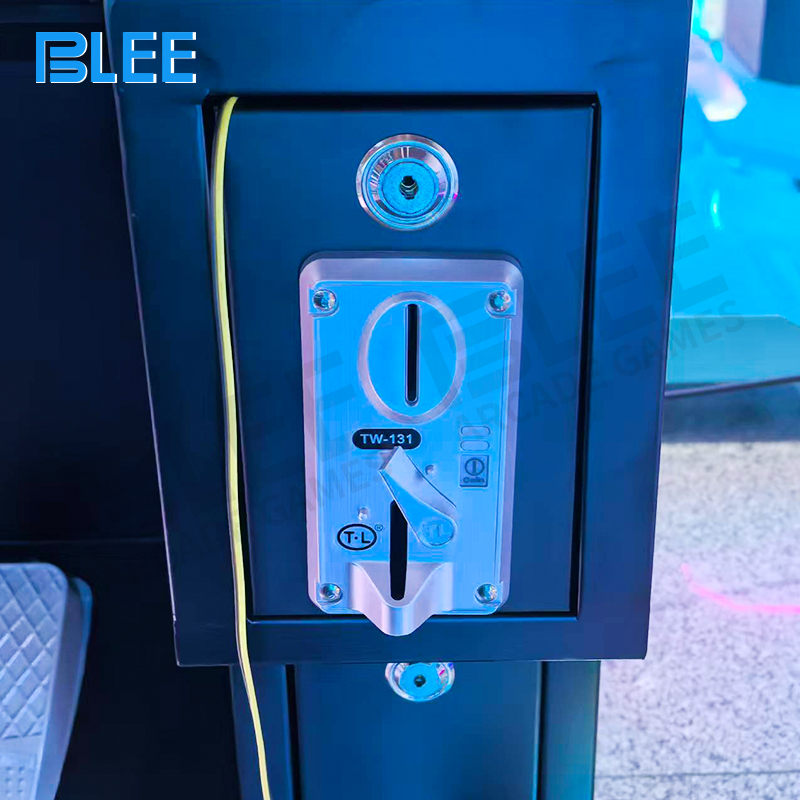 Adjustable soft-padded seat mechanism in blue upholstery