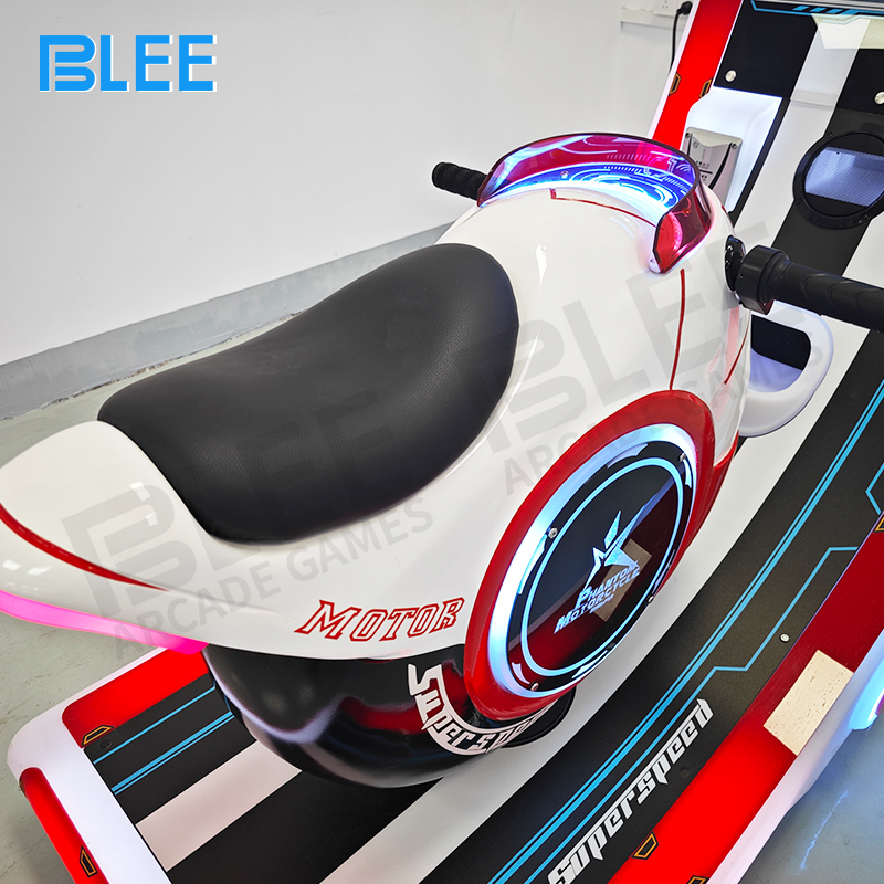 Colorful LED light strips creating immersive road and traffic atmosphere