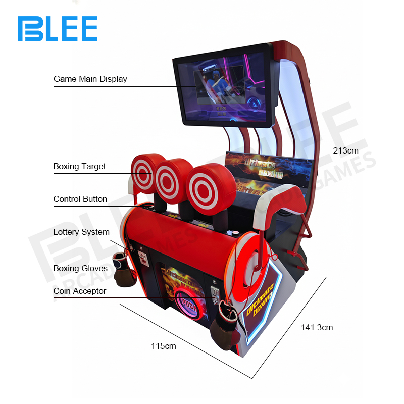 Player engaged in controlled emotional release through boxing gameplay mechanics