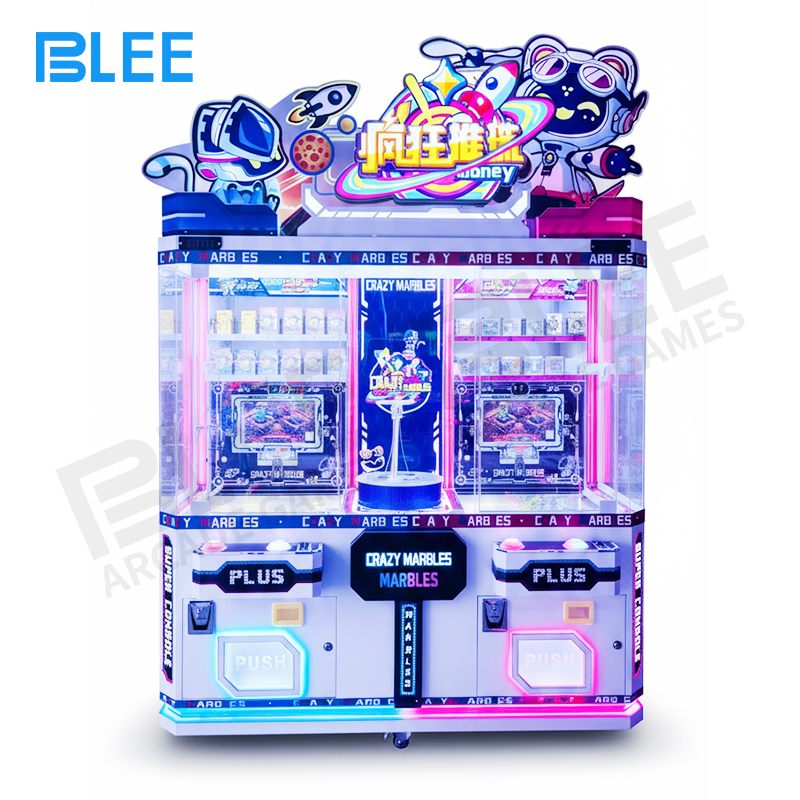 dual station arcade Two players simultaneously engaged in ball drop gameplay