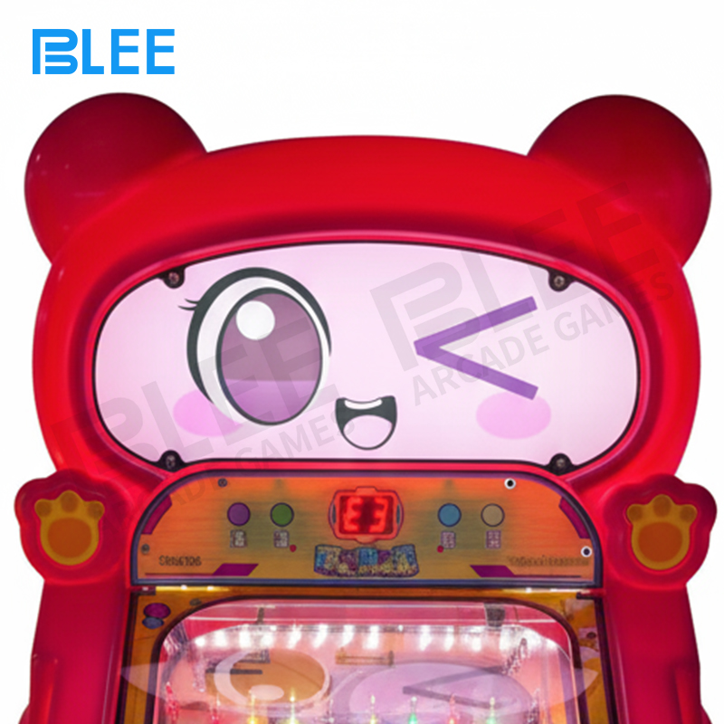 Multiple red edition marble machines creating a cohesive play zone