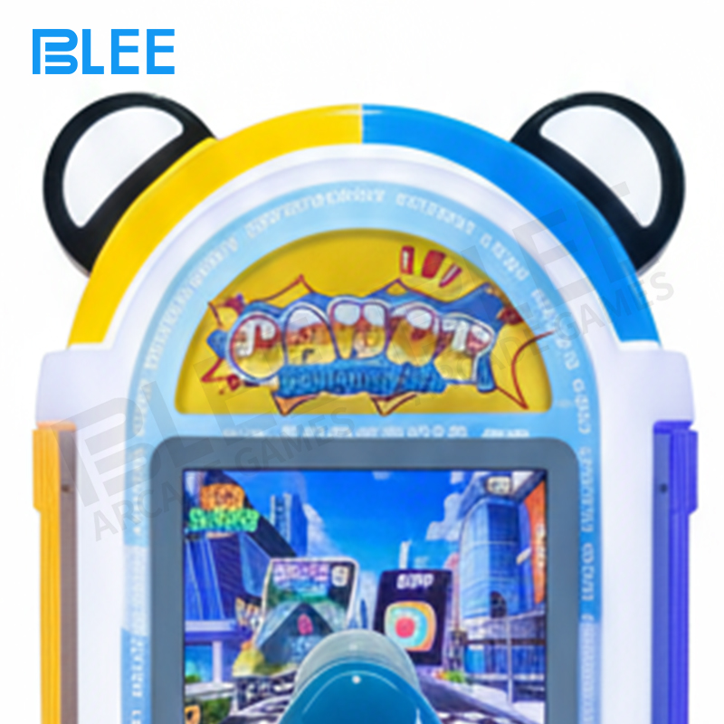 Close-up of the crystal-clear 10-inch LCD screen displaying vibrant jungle animations and interactive games