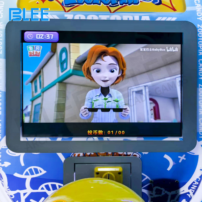 Interactive control panel with jungle sound buttons, animation selection, and game mode switches