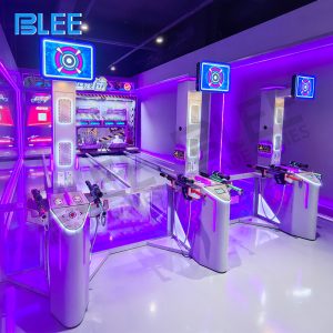 Complete BLEE Divine Marksman Pro installation with 5600x7000x3100mm competition setup