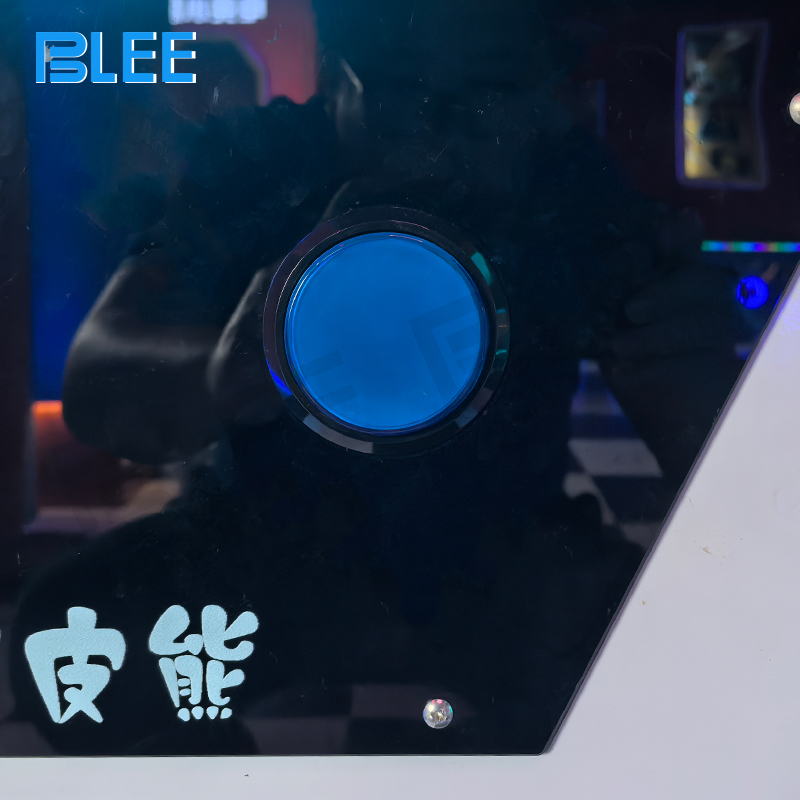 Happy Bear character with animated reactions when punched, showing various fun movements